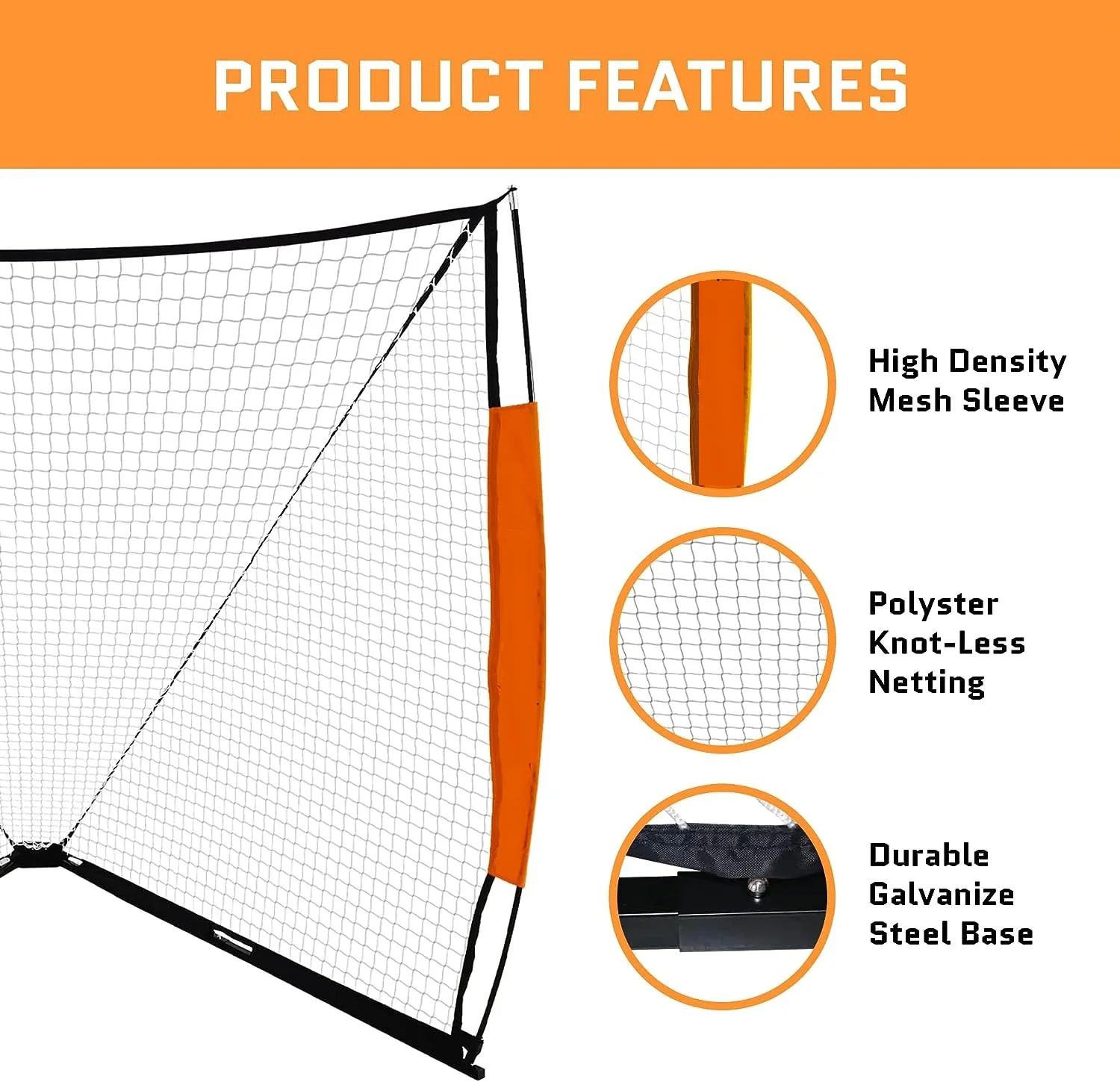 lacrosse goal target 6x6 Feet Fully Flexible and Portable  lacrosse goal net