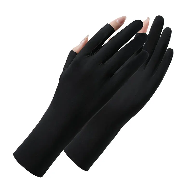 Anti UV Gloves for Gel Nail Lamp, UPF50+ Protection Gloves for Manicures, UV Sun Protection Gloves for Women