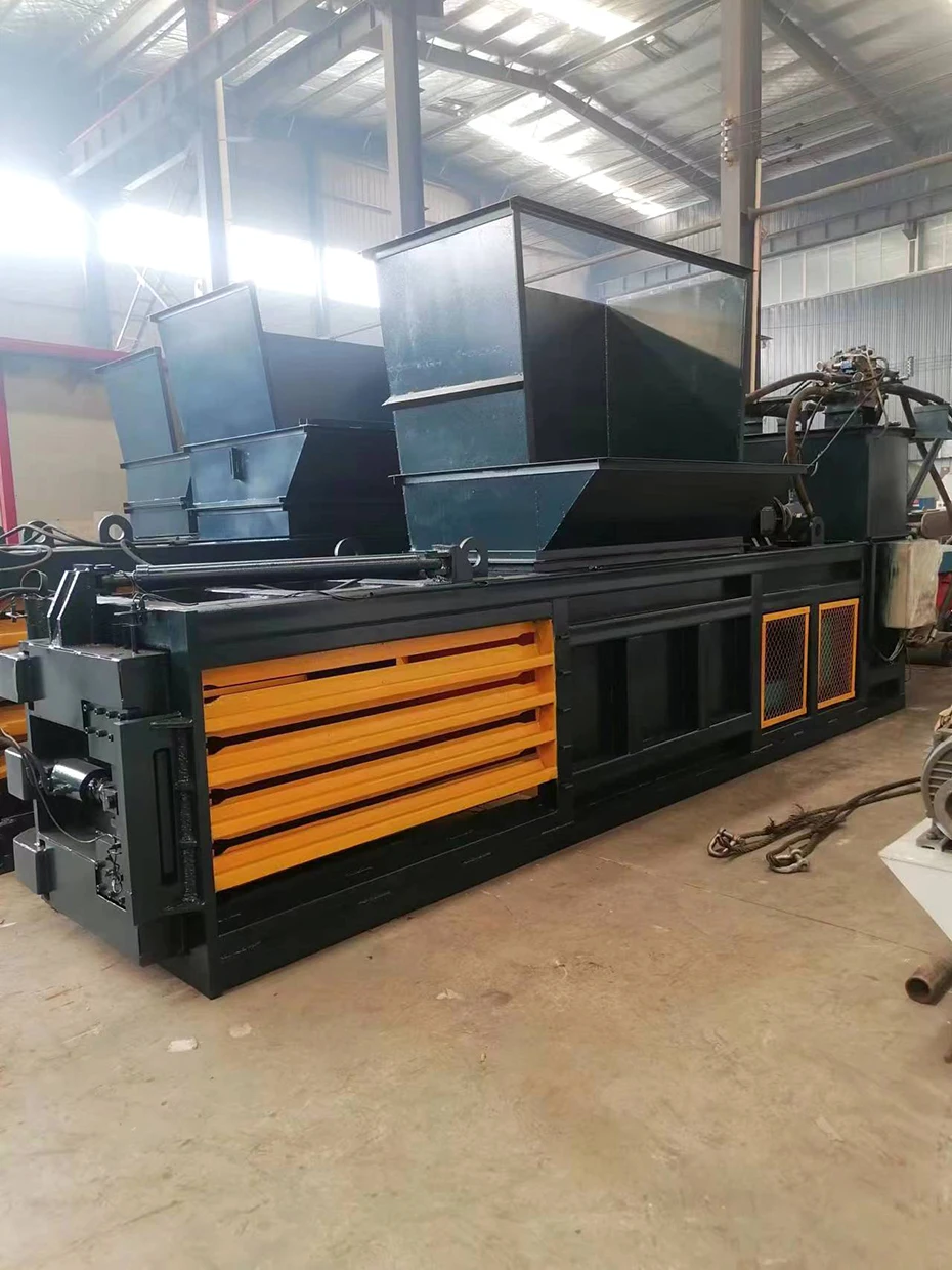 Mini Scrap Metal Baler Hydraulic Automatic Press Machine Waste Paper Bale Small Cardboard Box Baling Press