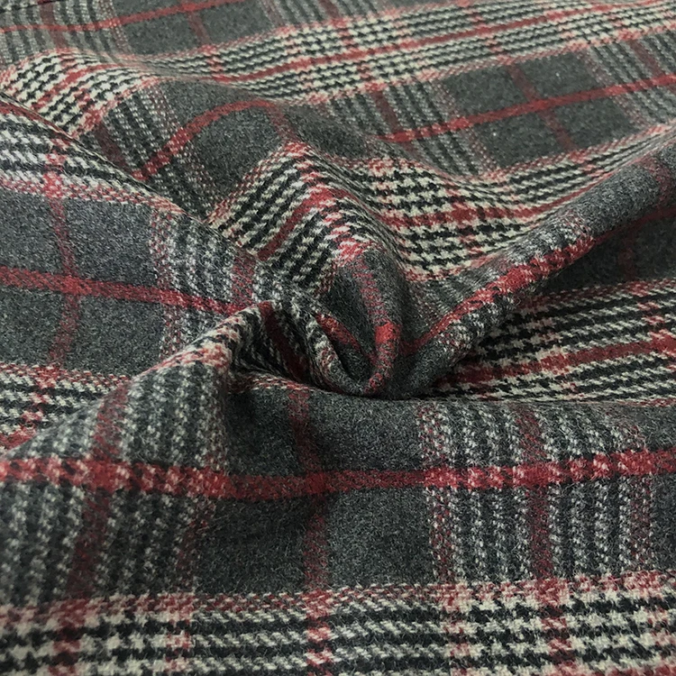 High Quality Breathable Wholesale Polyester alpaca wool Spandex Satin twill Fabric for autumn winter apparel or garment