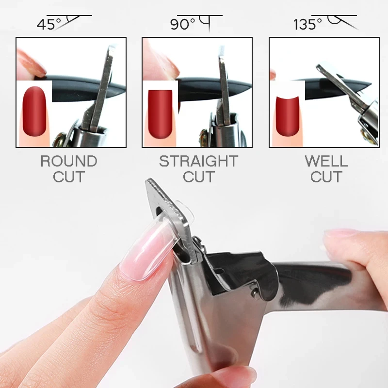 False Acrylic Nail Clipper Special Type U Cut Fake Tip Clipper Nail Manicure Edge Cutter