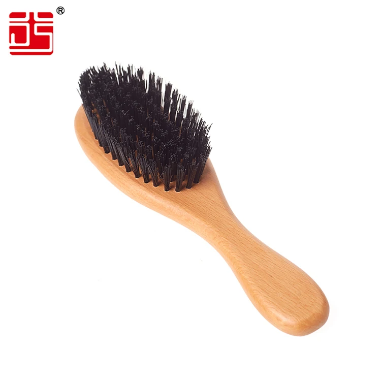 Natural Boar Bristle Hairbrush Massage Comb Anti-static Hair Scalp Paddle Brush Beech Wooden Handle Hair Brush Comb Styling Tool