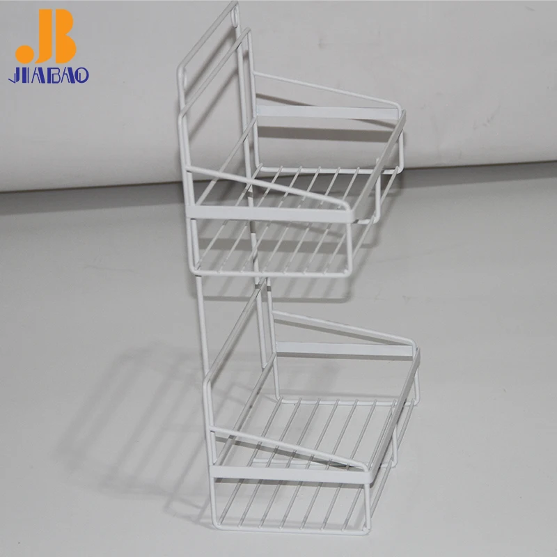 Hot selling 2 Tiers Bathroom organizer Metal Wire Bathroom rack Shower Caddy