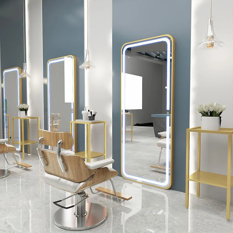 High Standard Wall-hanging Led  Touch Screen Mirror Lamps Barber Shop Smart Mirrors With Led Lights