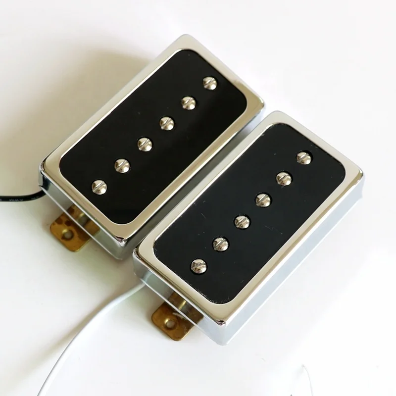 Donlis DL54 Humbucker Size Single Coil p90 LP Guitar Pickup With Alnico 5 magnet Open Style Brass Cover