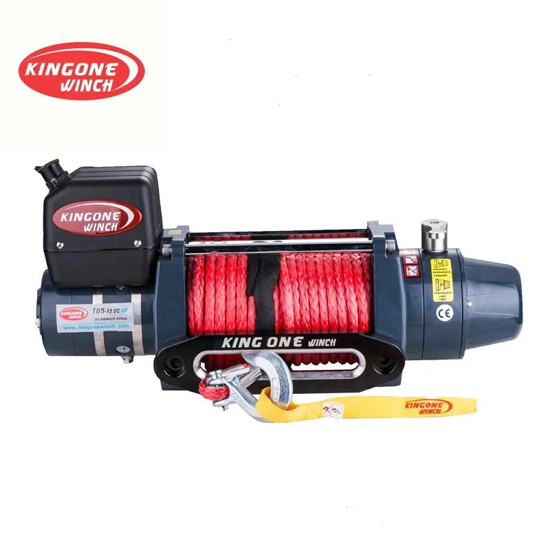 KING ONE WINCH TDS-12.OC 24v synthetic  Rope 12000lbs Off-road 4x4 vehicle Electro Winch