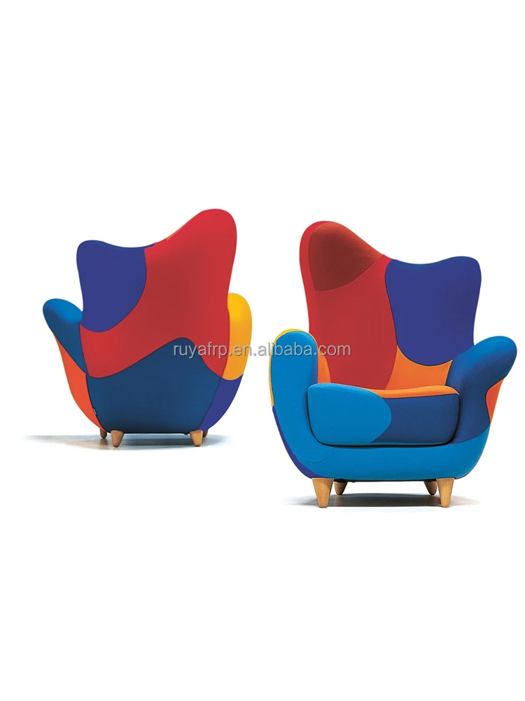 Fiberglass Leisure Chair Color Black and White Design Home Bedroom Hotel Lobby Modern Contemporary Accent Chairs For Living Room