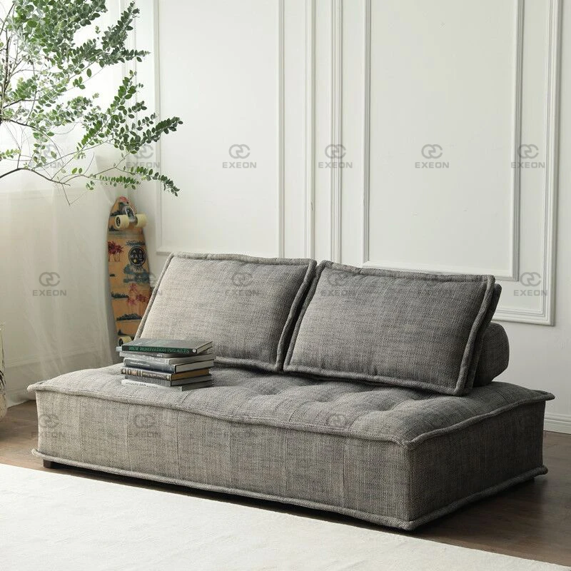 Hot Sale 2022 New Italian Minimalist Fabric Living Room Lazy Module Split Sofa Micro Chenille Fabric Latest Design Sofa