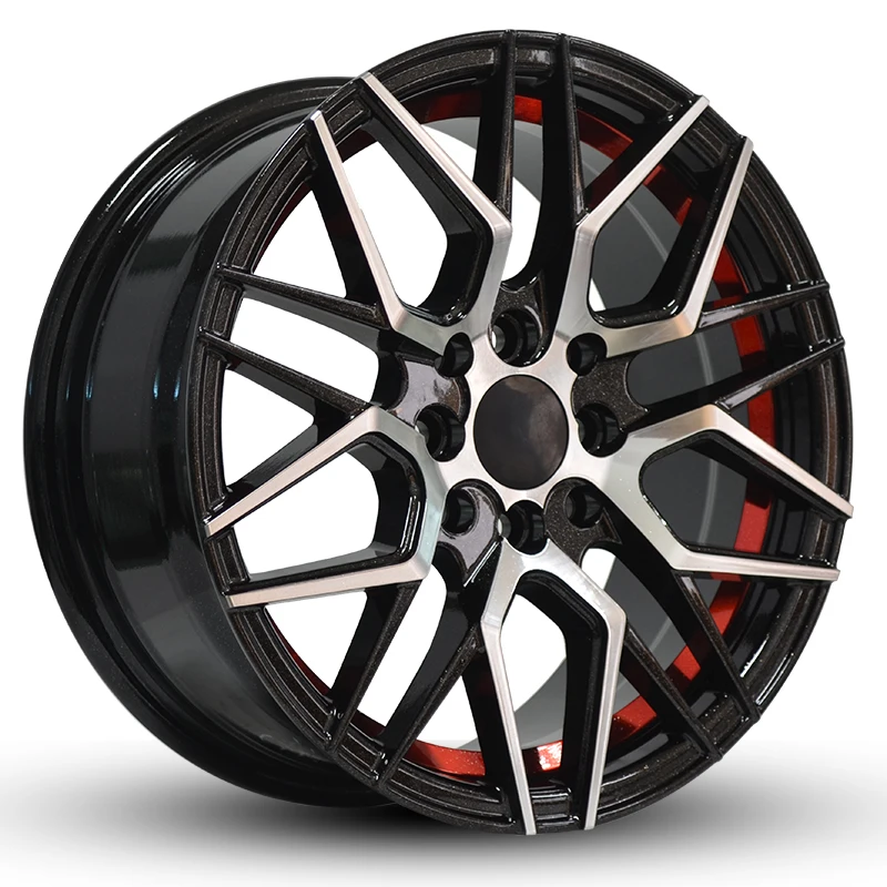 16x7.0J 35ET PCD 5X114.3 CB67.1 Black Machined Face Off-Road Casting Alloy Wheels Passenger Car Aluminum Wheel Rim