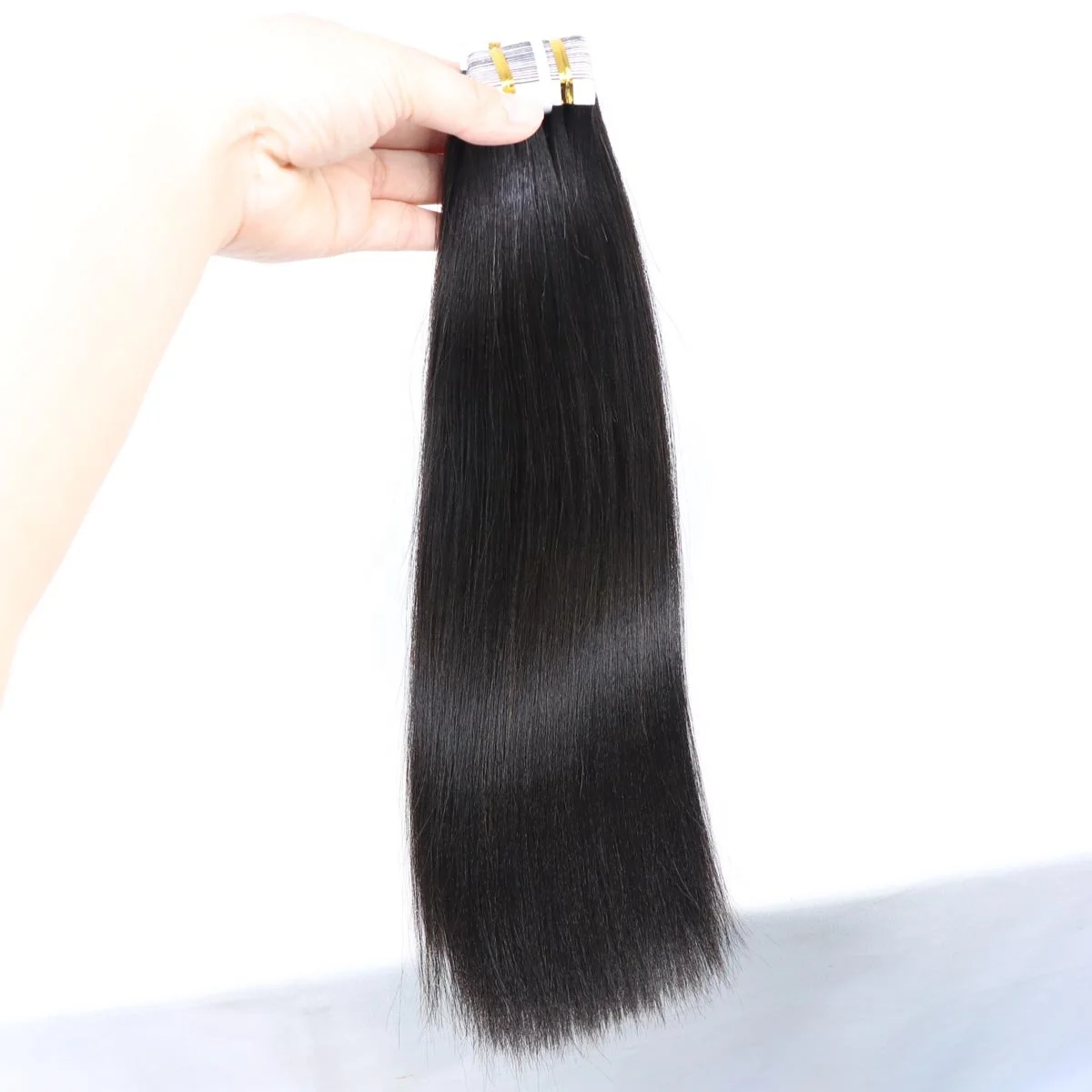 Body Wave Straight Tape In Hair Extensions 100% Human Hair Raw Indian Tape In Hair Extensions Kinky Straight Curly