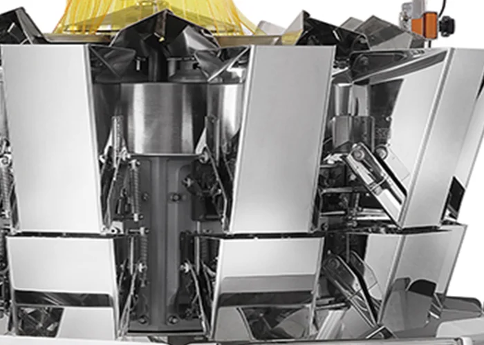 10/14 Heads Weight Filler For Bottels Plastic Box Packing In Food Industry