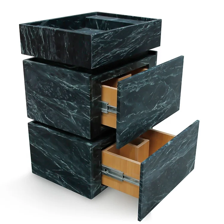 Sanitary Ware Italian Style Bathroom Decoration Free Standing Natural Marble Washing Sink Cabinet