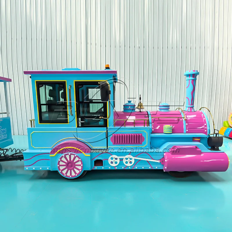 Commercial Amusement Park 58 Seats Attraction Sightseeing Train Kids Trackless Train With Best Price
