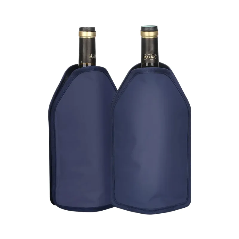 Adjustable Bottle Wrap Ice Pack Beverage Gel Freezer Cooler Sleeve Wine Chiller Flexible Bag