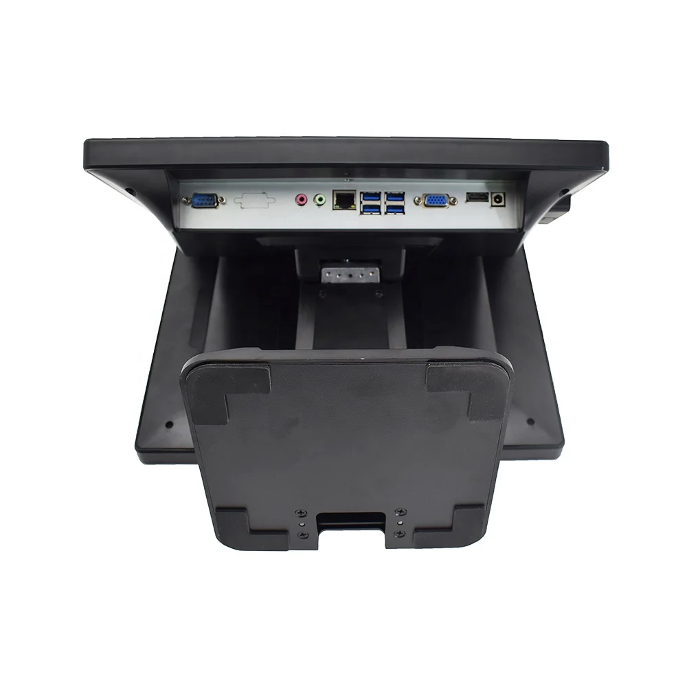 Black 15.6 inch screen pos machine wireless Wifi bluetooth cash register for restaurant