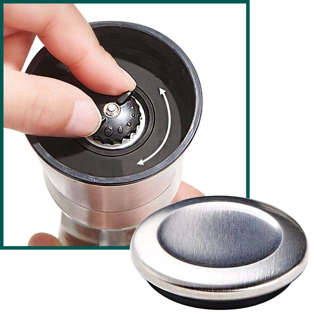 Manual Salt And Pepper Mill Kitchen Utensils Spice And Herb Mills Stainless Steel Ceramic Salt And Pepper Grinder