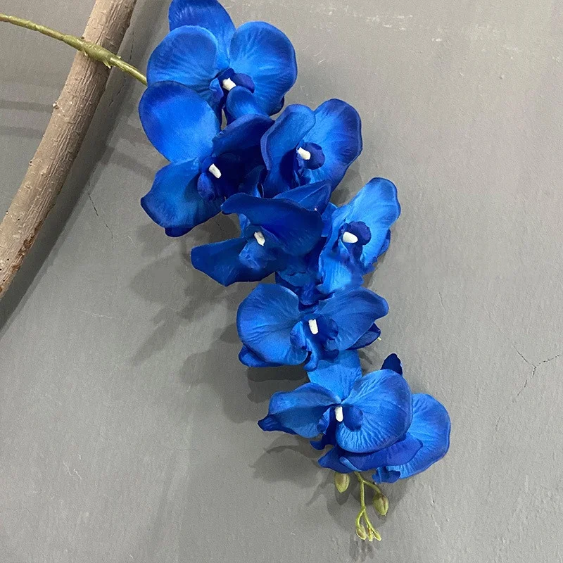 A-823 Artificial Royal Blue Rose Flowers Silk Flower Roses Navy Blue Centerpieces Royal Blue Flower