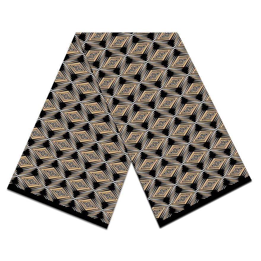 Beautiful Polyester Wax New Design Polyester Wax Cloth Export to Africa Ethnic Fabric 6 Yards African Wax Fabric Woven Batik