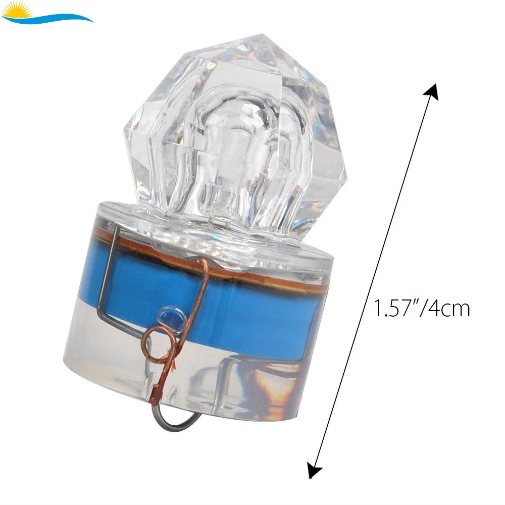 LED Underwater lozenge Fishing Flashing Light, Bait Lure light,more than 350hrs lifetime