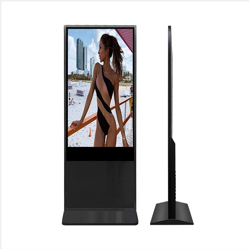 55-дюймовый сенсорный ЖК-экран Digital Signage Тотем 55 дюймовый комнатный напольный рекламный экран дисплей