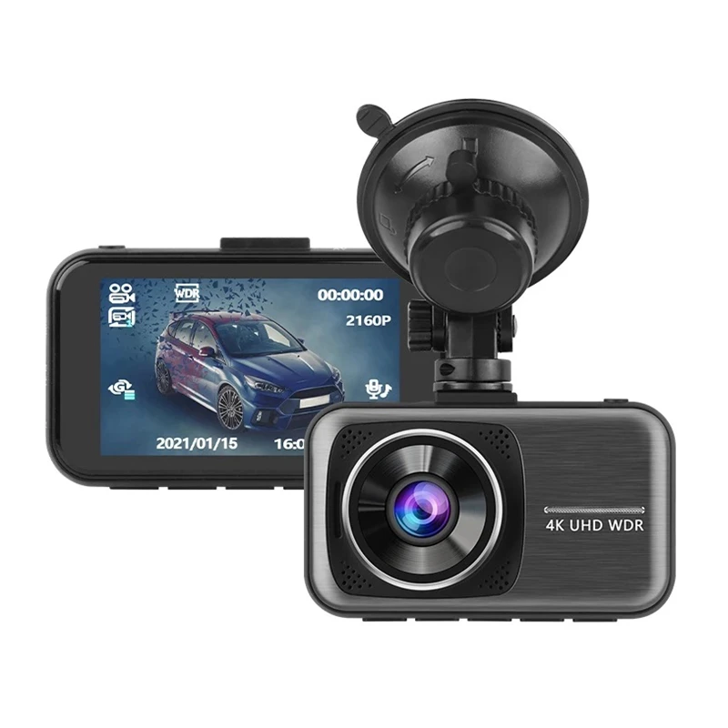 Коробка Dash Cam HD Автомобильный видео регистратор HD DVR камера Hor/Популярные крепежи для автомобильных черный супер ночного видения 3 дюйма 4K спереди 4k; Зеркало заднего вида 1080P 12-24v