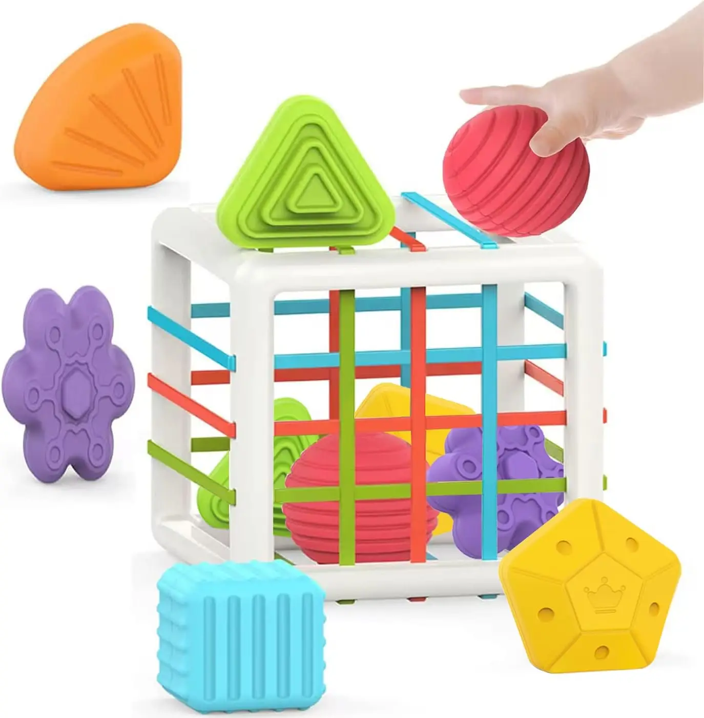 Rainbow Cecele Baby Fine Movement baby grasp training baby early education toy