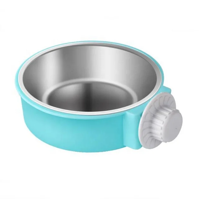 High Quality Pet Supplies Iron Cage Hanging Pet Food Feeder Dog Bowl