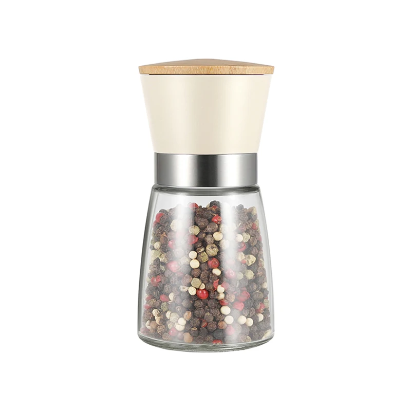 High Quality  Top Seller 170ml  Bamboo Salt and Pepper Home Spice Grinding Mills for Kitchen Gadgets