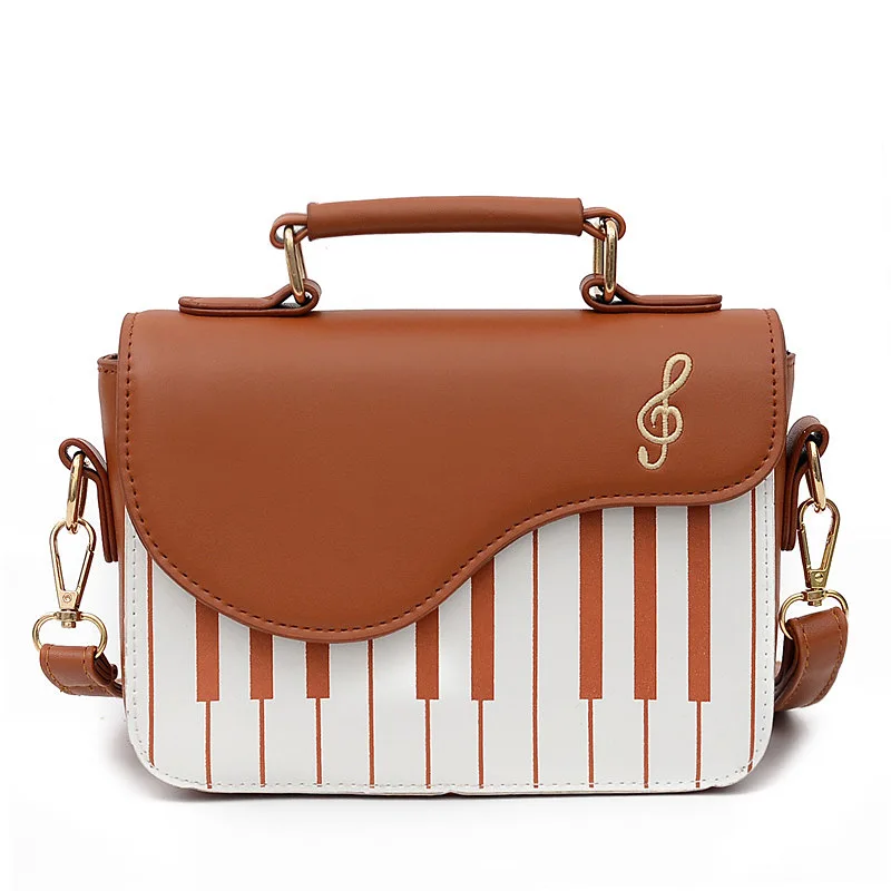 Luxury Purses And Handbags For Women Embroidery Music Piano Notes Handbag Fashion Shoulder Handbag
