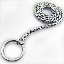 Dog Snake Chain Dog Choke Collar Heavy Duty Pet Chain Leash for Small Medium Large Dogs Command Obedience Training