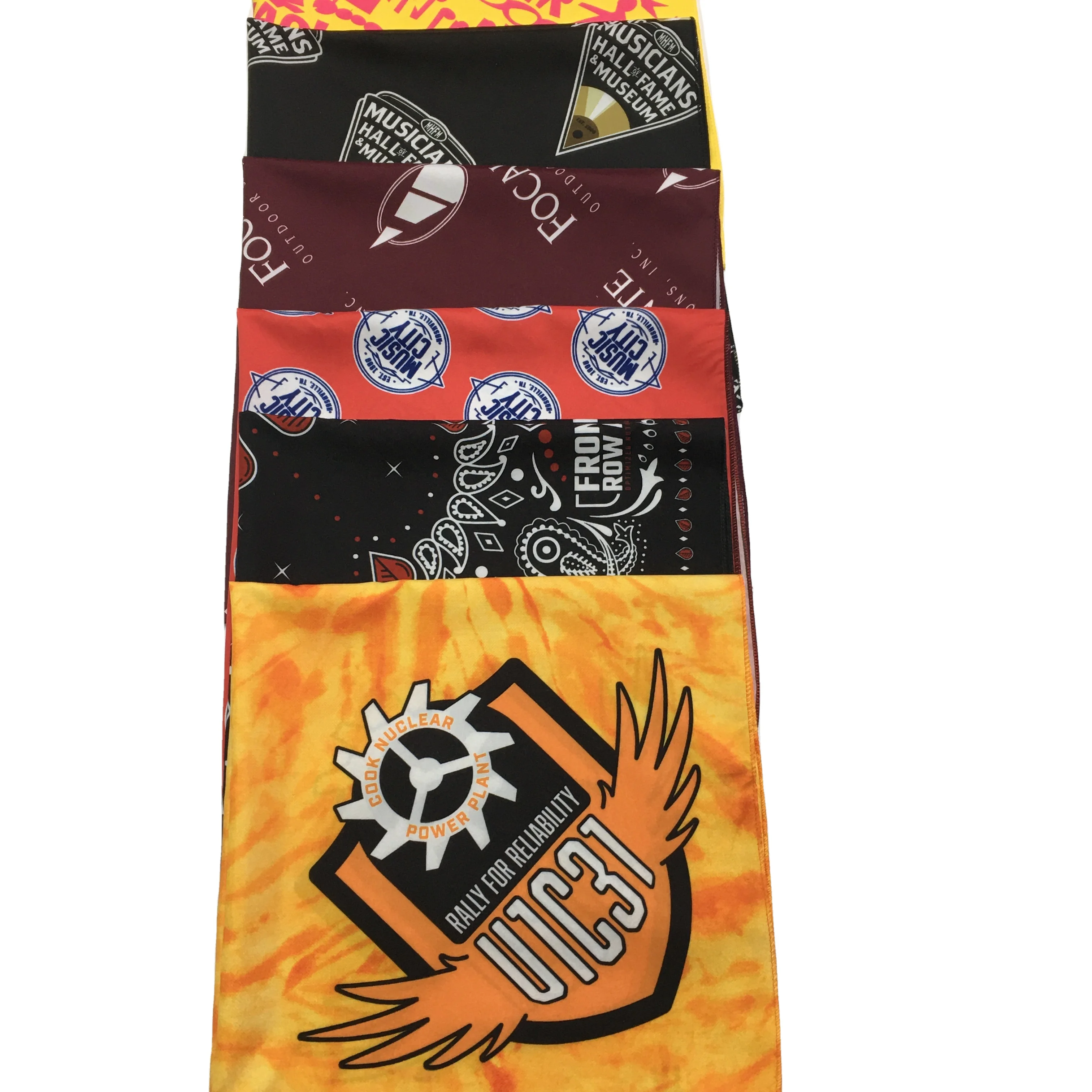 good quality different customized logo design bandanas for men