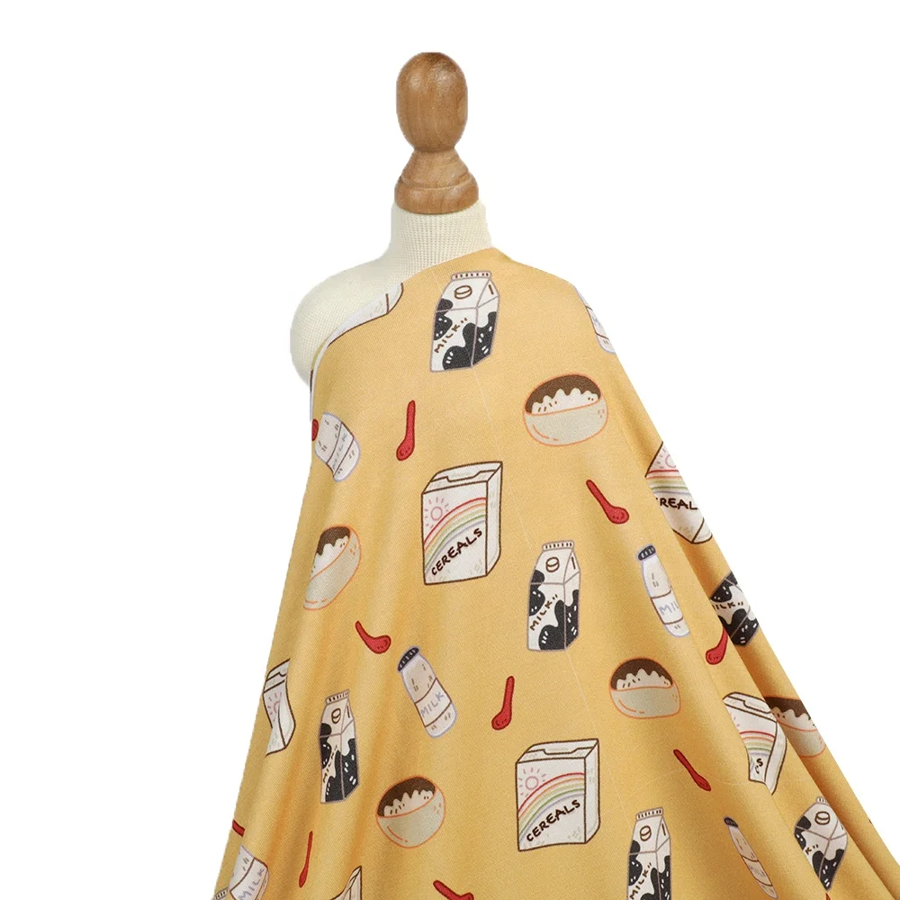 Hot Popular Custom digital Printing bamboo lycra knitted precut jersey fabric for baby