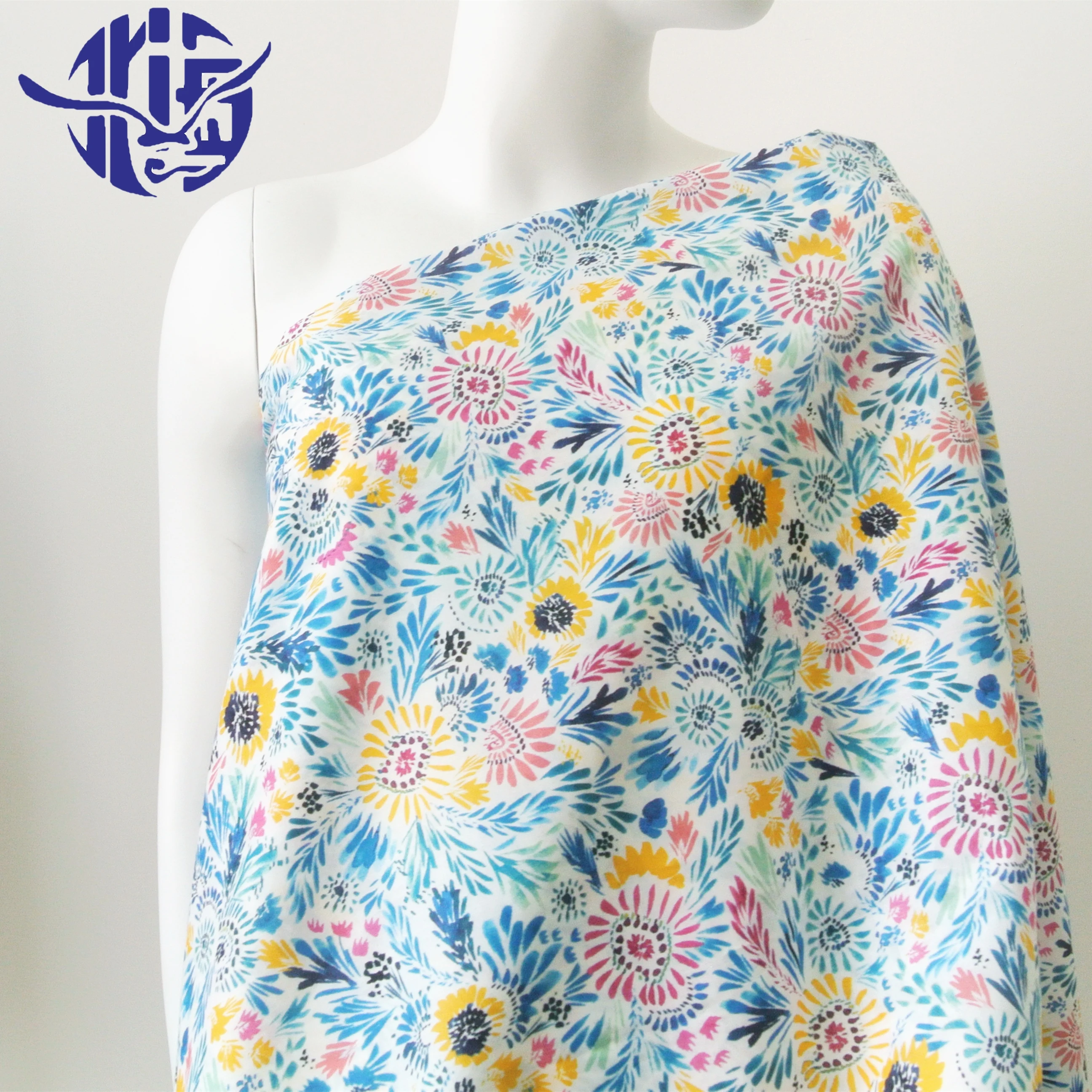 
shaoxing High Quality 100% Cotton for shirt indian oil painting factory fabric 