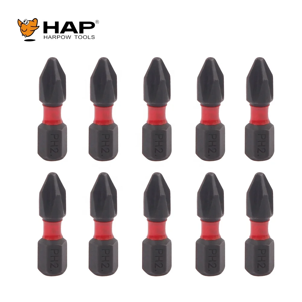 Ready to ship screwdriver phillips bits PH2 25mm impact bits hex bits