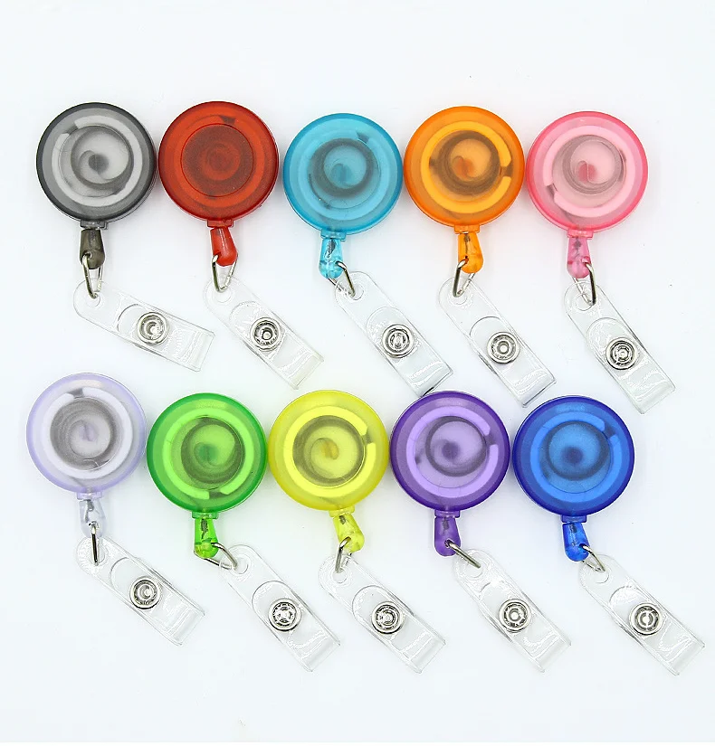Custom logo YOYO retractable reel ID badge pull reel YOYO with Alligator clip for ID card holder