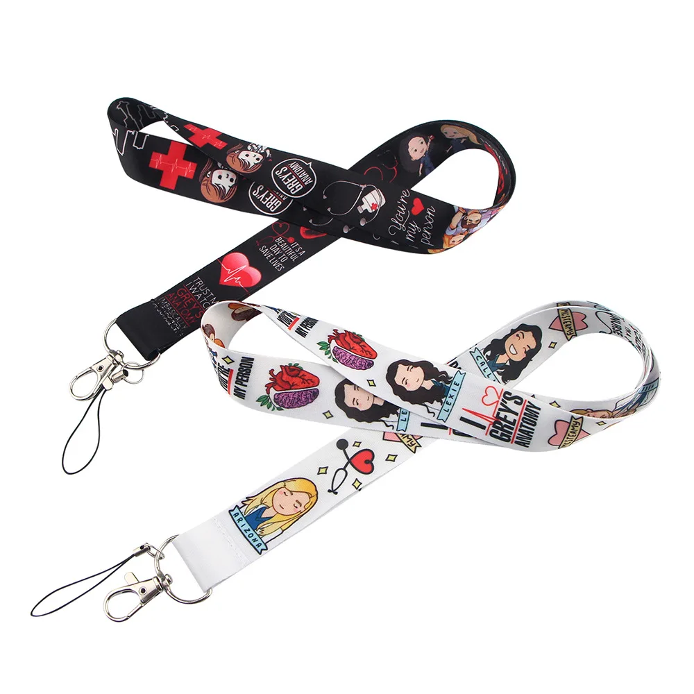 
New Design No MOQ High Quality Nurse Doctor Lanyard for ID Badge Cartoon Mobile Phone Strap Key Chains Neck Lanyard 