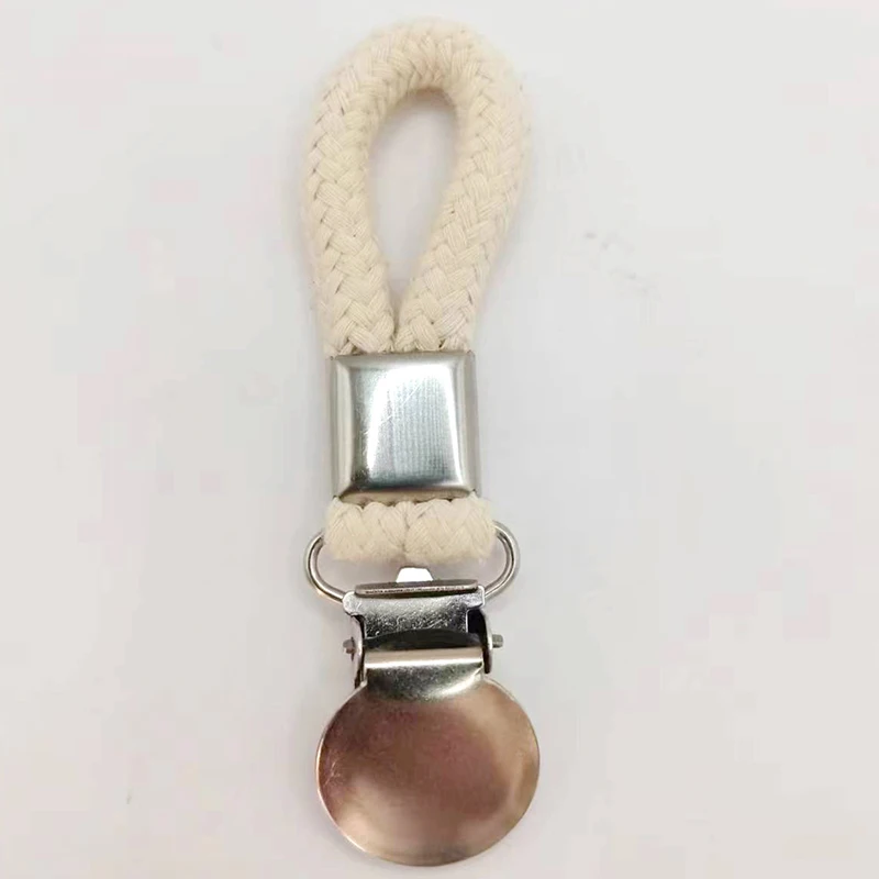 Metal Kitchen Towels Clips Bathroom Cupboards Cloth Hanger Holder Brackets-Braided Cotton Loop Hanging Tea Towels Clip