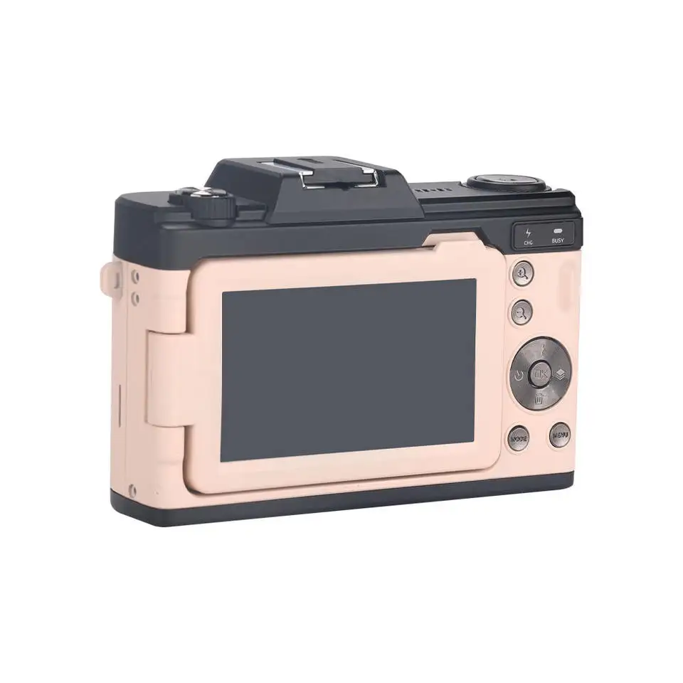 2025 Custom 4K 68 mp Retro Digital Camera With Built-in LED light Photo Camera Metal material 1200mAh battery