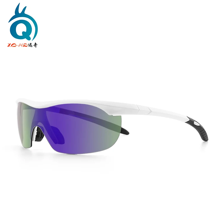 PC OEM half frame polarized uv400 protection Interchangeable lens cycling sunglasses