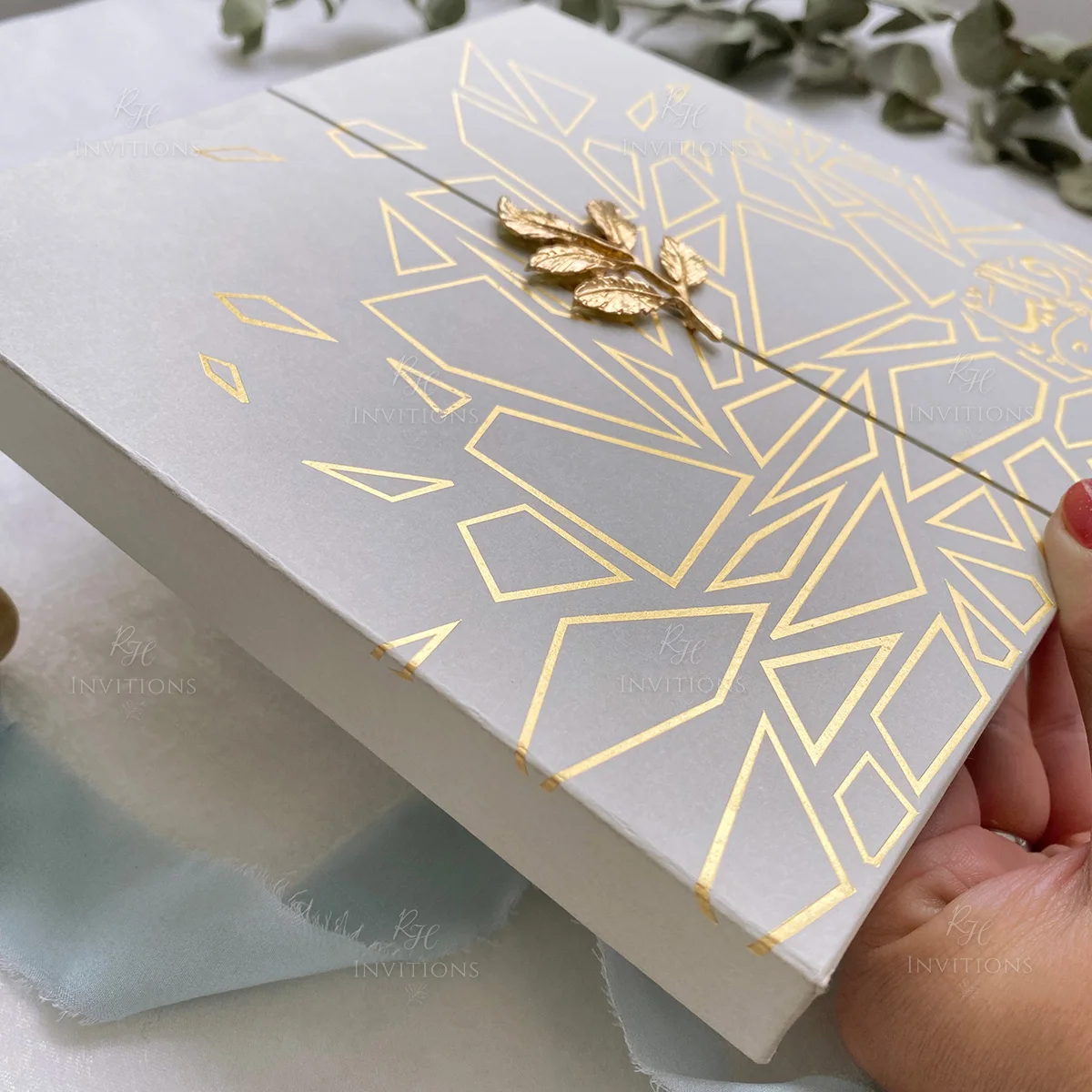 Greeting Card Music Chip Cut 3D Card Birthday 50 Wedding Anniversary Invitation Box Card