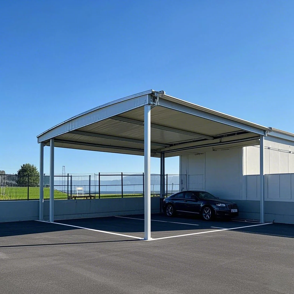 XZ OEM ODM Steel PVC Frame Material and Garages Canopies & Carports Type Car Garage Shelter