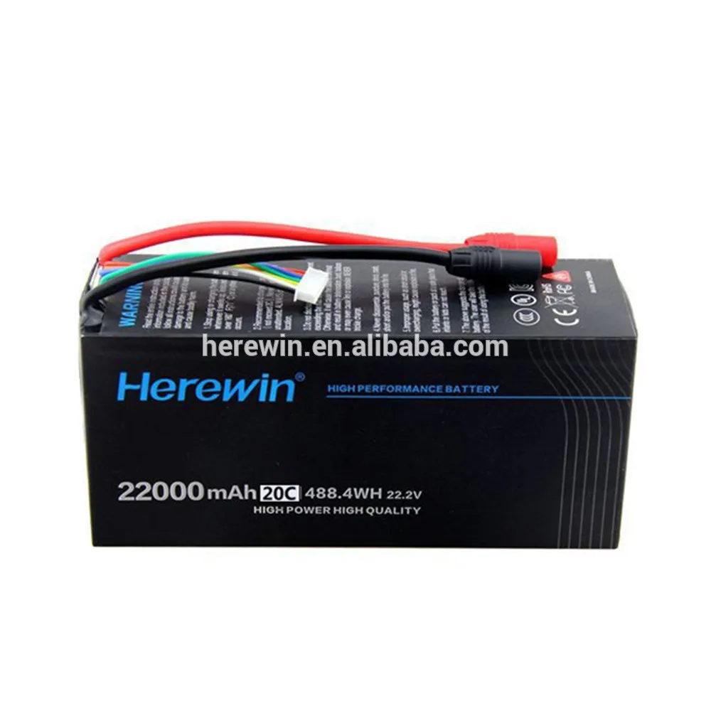 
agricultural unmanned sprayer drone 22000mah 20C-25C lipo battery DJI supplier 22.2V 22Ah agras MG on sale 