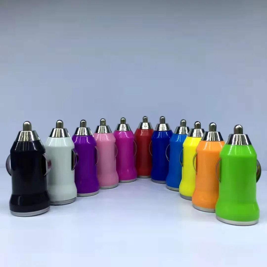 Amazon Explosive USB Interface Car Charger Car Mobile Phone Charger Mini Car Charger Support Wholesale