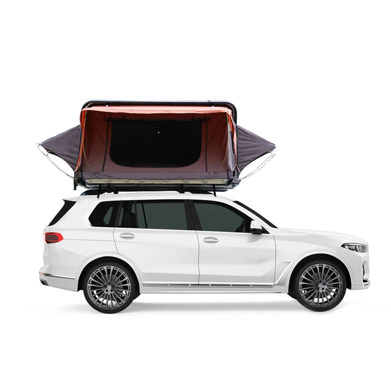 2022 New Outdoor camping pop up foldable hard shell vehicle open car roof top tent box hardtop rooftop tent