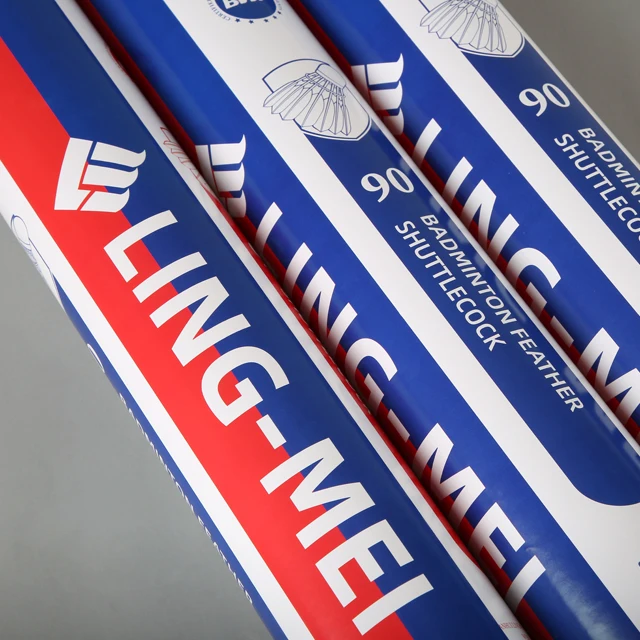 Top Grade  Lingmei 90 Class A Goose Feather Badminton Shuttlecock Approved by BWF
