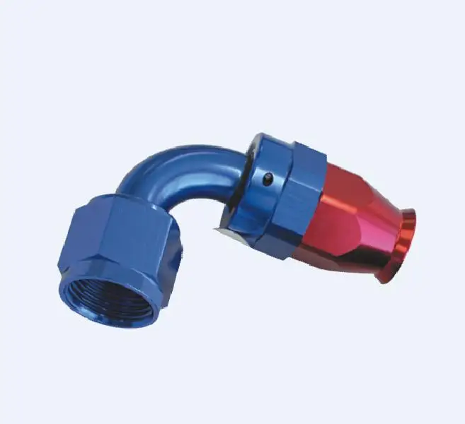 Полная проточность PTFE, поворотные концы шланга AN3, AN4, AN6, AN8, AN10, AN12, алюминиевый фитинг 90 градусов