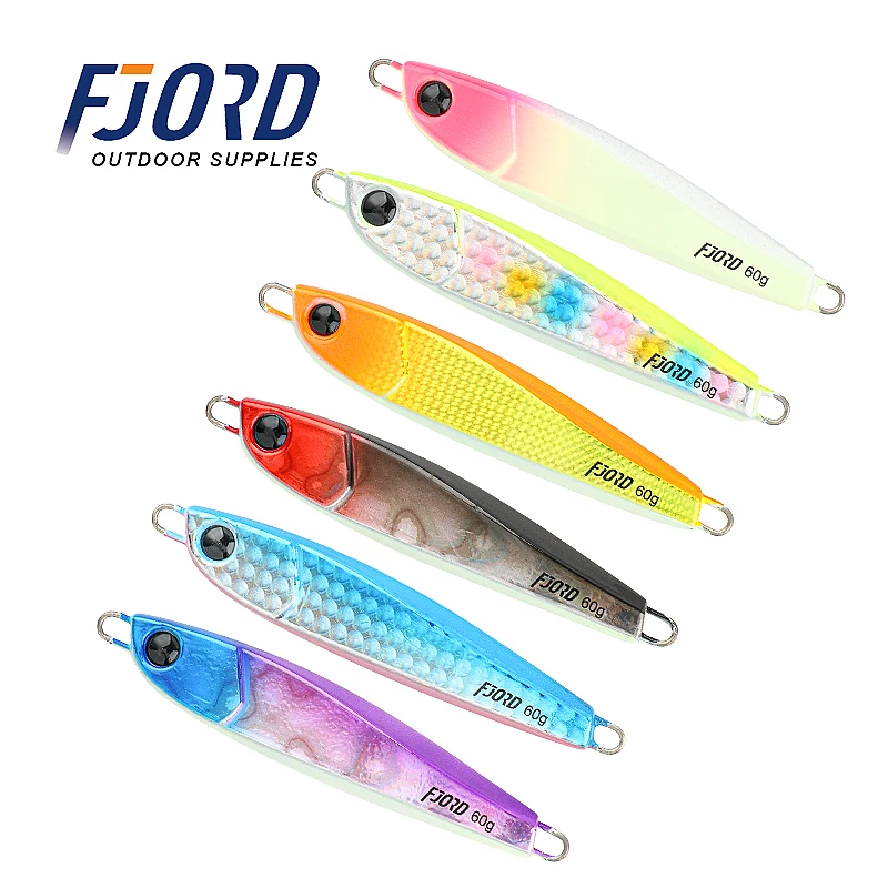 FJORD NEW  Metal Jig 30G/40G/60G  Ring Bead Metal Jig Mould Fishing Jigs Saltwater Metal