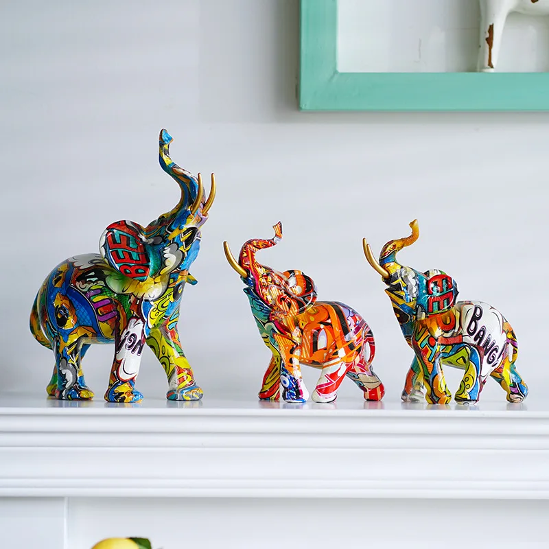 Hot Selling Nice Design Resin Elephant Statue