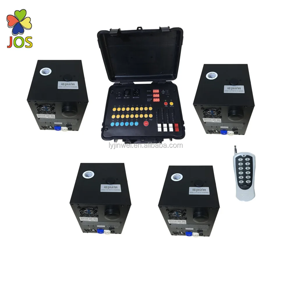 4 piece 600 W remote control DMX 512 control  cold fireworks  electric cold spark machine