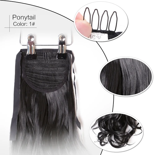 
Free Sample Neitsi 1Pcs Natural Wave Dolls Wholesale Price Darling Synthetic hair Weaving Drawstring Hair Extensions 1# 